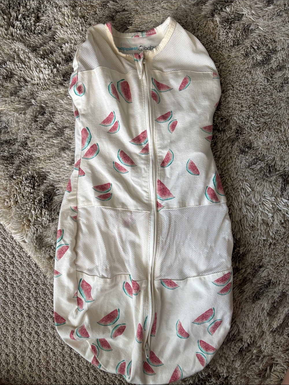 Happiest Baby White Watermelon Print Sleep Sack